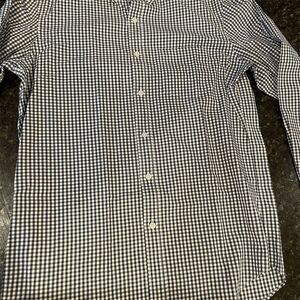 J.Crew Mercantile Men's M Blue Check Slim Fit Button-Up Shirt